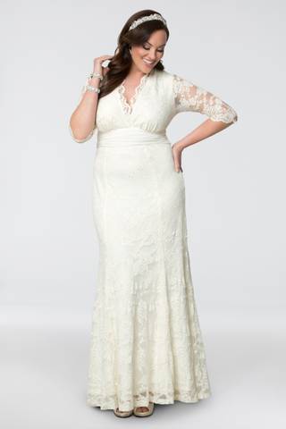 Picture of Amour Lace Plus Size Wedding Gown