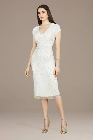 Picture of Lara Harmony V-Neck Beaded Midi Dress