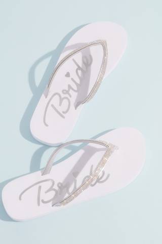 Picture of Crystal Strap Bride Flip Flops