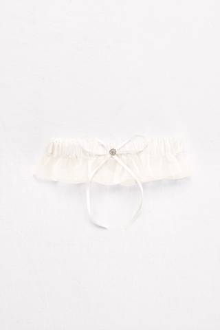 Picture of Ruffled Organza and Satin Garter