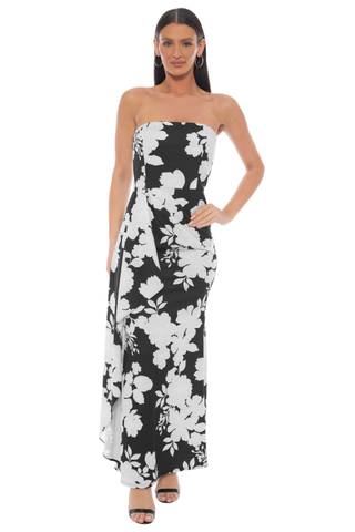 Picture of Strapless Drape Side Gown
