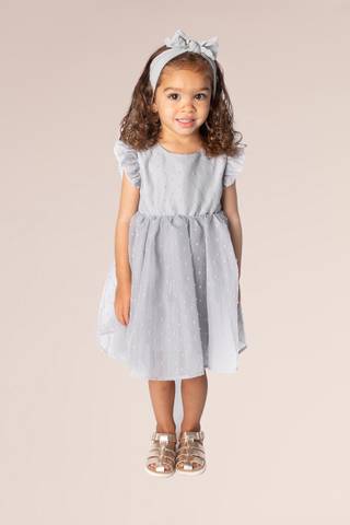 Picture of Diamond Tulle Flower Girl Dress