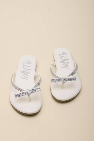 Picture of Wifey Rhinestone Bow Flip Flips