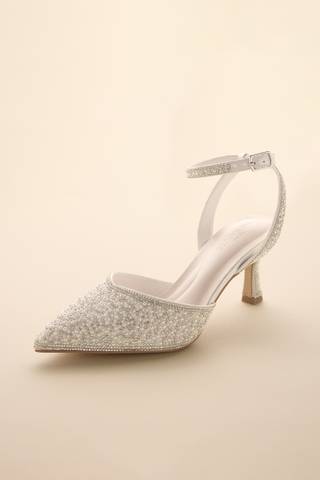Picture of Pearl and Crystal Pointed Toe Pumps