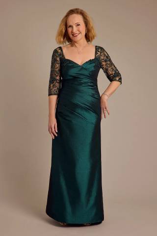 Picture of Embroidered Stretch Taffeta Mermaid Dress