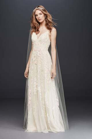 Picture of A-Line Wedding Dress with Double Straps