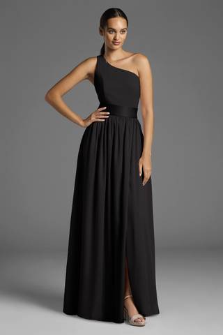 Picture of White by Vera Wang One-Shoulder Dress