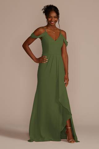 Picture of Cascading Off-the-Shoulder Dress