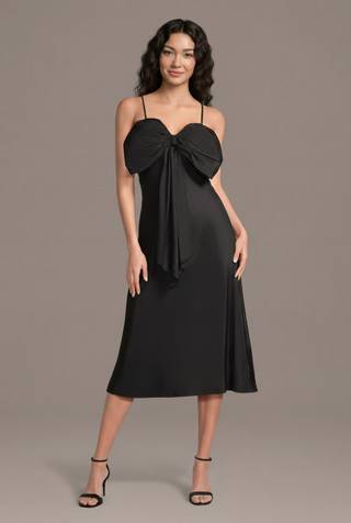 Picture of Taffeta Sweetheart Tea-Length Dress